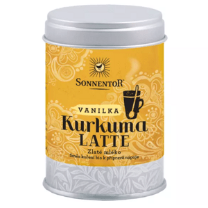 Sonnentor Kurkuma Latte - vanilka BIO, 60 g dóza *CZ-BIO-001 certifikát