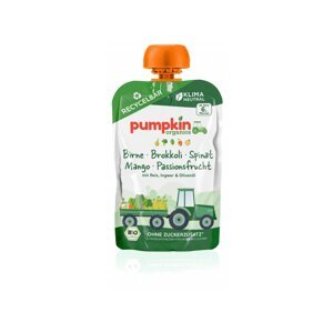 Pumpkin Organics - BIO Zeleninové pyré hruška, brokolice, špenát, mango, banán, rýže 100g(6. měsíc) BIO *CZ-BIO-001 certifikát