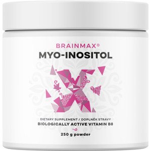 BrainMax Myo-Inositol, 250 g Myo-inositol pro podporu hormonální rovnováhy u žen, 125 dávek