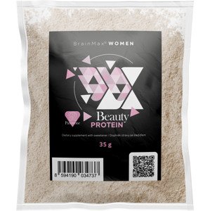 BrainMax Women Beauty Protein, protein pro ženy s kolagenem, keratinem a vitamíny, 35 g, 1 dávka Příchuť: Panettone Nativní syrovátkový protein nejvyšší kvality s prémiovým kolagenem Naticol® a dalšími složkami, 28 dávek