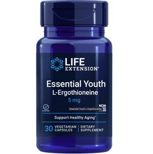 Life Extension Essential Youth, L-Ergothioneine, 30 rostlinných kapslí