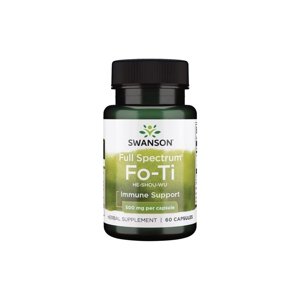 Swanson Fo-Ti, Rdesno mnohokvěté, 500 mg, 60 kapslí Doplněk stravy