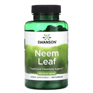 Swanson Neem Leaf, zaderach indický, 500 mg, 100 kapslí