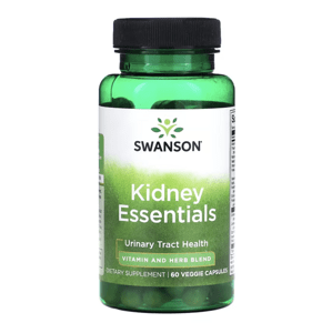 Swanson Kidney Essentials, podpora ledvin, 60 rostlinných kapslí Doplněk stravy