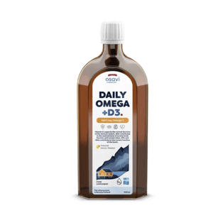 Osavi Daily Omega 3, omega 3 1600 mg + vitamín D3, citronová příchuť, 500 ml