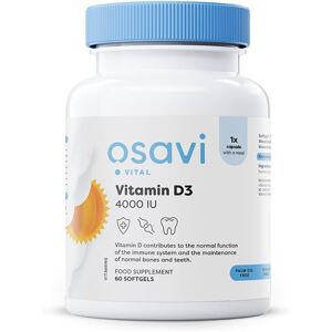 Osavi Vitamín D3, 4000 IU, 60 softgelových kapslí Doplněk stravy