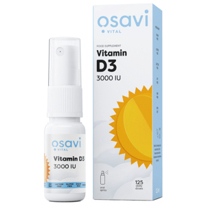 Osavi Vitamín D3 3000 IU, ústní sprej, 12,5 ml Doplněk stravy