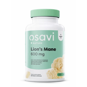 Osavi Lion's Mane, 600 mg, 60 rostlinných kapslí