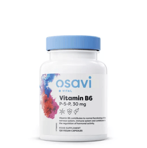 Osavi Vitamin B6 (P-5-P), 30 mg, 60 rostlinných kapslí Doplněk stravy