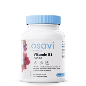 Osavi Vitamin B1, 100 mg, 60 rostlinných kapslí Doplněk stravy