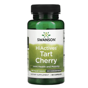 Swanson HiActives Tart Cherry, podpora kloubů, 465 mg, 60 kapslí Doplněk stravy