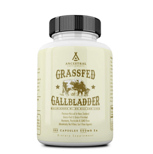 Ancestral Supplements, Grass-fed Gallbladder, hovězí žlučník, 180 kapslí, 90 dávek Doplněk stravy