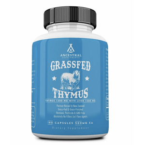 Ancestral Supplements, Grass-fed Thymus, brzlík, 180 kapslí, 30 dávek Doplněk stravy