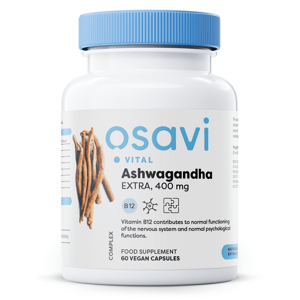 Osavi Ashwagandha Extra, 400 mg, 60 vegan kapslí Doplněk stravy
