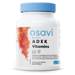 Osavi Vitamíny ADEK, 60 softgel kapslí Doplněk stravy