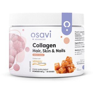 Osavi Collagen Hair, Skin & Nails, Salted Caramel, kolagen prášek zdravé vlasy, pleť a nehty, slaný karamel, 150 g Doplněk stravy