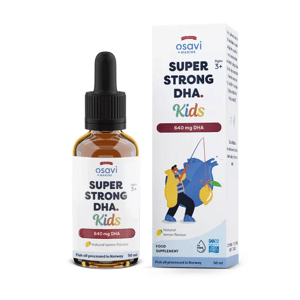 Osavi Super Strong DHA Kids, Extra silné DHA pro děti, 650 mg, citrón, 50 ml doplněk stravy