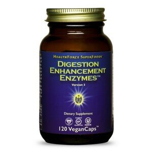 HealthForce Digestion Enhancement Enzymes, Enzymy posilující trávení, 120 kapslí