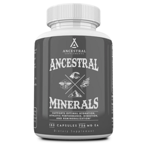 Newtraceuticals Ancestral Supplements, Ancestral Minerals, komplex minerálů, 180 kapslí, 30 dávek Doplněk stravy