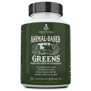 Newtraceuticals Ancestral Supplements, Animal-Based Greens, Superpotraviny s probiotiky, 180 kapslí, 30 dávek Doplněk stravy