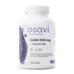Osavi GABA 500 mg + Vitamin B6, 120 rostlinných kapslí, 120 dávek Doplněk stravy