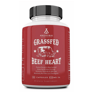 Newtraceuticals Ancestral Supplements, Grass-fed Beef Heart, Hovězí srdce v Grass-fed kvalitě, 180 kapslí, 30 dávek Doplněk stravy