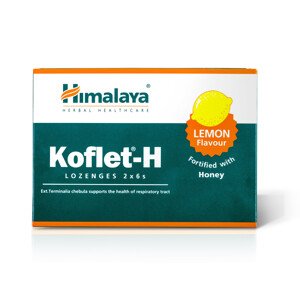 Himalaya Herbals Himalaya Koflet-H Lemon, pastilky s příchutí citrónu, 12 pastilek Doplněk stravy