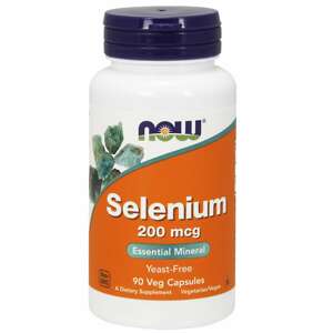 Now® Foods NOW Selenium, 200 µg, 90 rostlinných kapslí