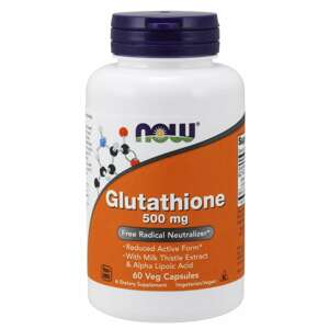 Now® Foods NOW Glutathione, redukovaný, 500 mg, 60 rostlinných kapslí