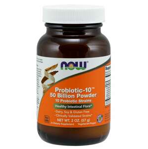 Now® Foods NOW Probiotic-10, probiotika, 50 miliard CFU, 10 kmenů, 57g
