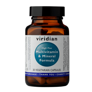Viridian High Five Multivitamin & Mineral Formula Počet kapslí: 30