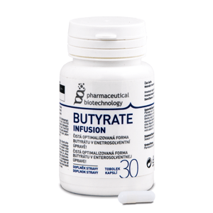 Pharmaceutical Biotechnology Butyrate Infusion 30 kapslí (Čistá forma butyrátu)
