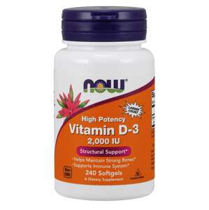 Now® Foods NOW Vitamin D3, 2000 IU, 240 softgel kapslí