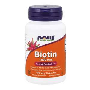 Now® Foods NOW Biotin, 1000 mcg, 100 rostlinných kapslí