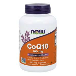 Now® Foods NOW CoQ10 (koenzym Q10) + Hloh, 100 mg, 180 rostlinných kapslí