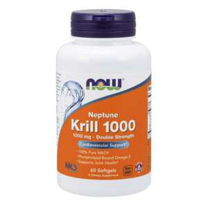Now® Foods NOW Krill Oil Neptune (olej z krilu), 1000 mg, 60 softgel kapslí