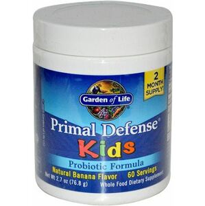 Garden of life Primal Defense Kids, Banana (probiotika pro děti, banán), 81 g