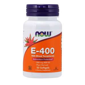 Now® Foods NOW Vitamin E 400 IU s tokoferoly, 50 softgelových kapslí