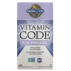 Garden of Life Vitamin Code RAW Prenatal (multivitamín pro těhotné ženy), 180 rostlinných kapslí