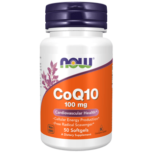 Now® Foods NOW CoQ10 (koenzym Q10) 100 mg, 50 softgelových kapslí