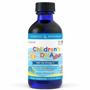 Nordic Naturals Children's DHA Xtra, Omega 3 pro děti (Berry punch), 880 mg, 60 ml