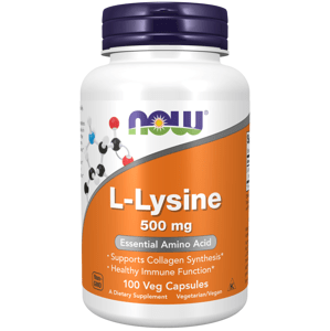 Now® Foods Now L-Lysine (L-lysin), 500 mg, 100 kapslí