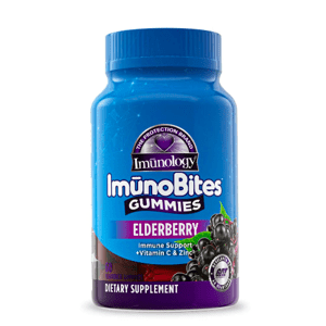 GAT ImunoBites Gummies Ederberry, podpora imunity, bezinka a černý rybíz, 60 gumových bonbónů