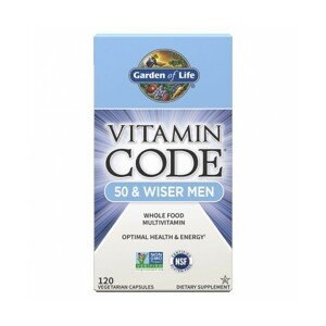 Garden of life Vitamin Code Men 50, multivitamín pro muže po padesátce, 120 kapslí