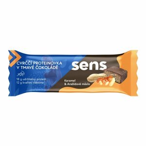 Sens - Cvrččí proteinovka v tmavé čokoládě - Karamel & Arašídové máslo, 60 g