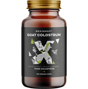 BrainMax Goat Colostrum, kozí kolostrum 250 mg, 100 rostlinných kapslí České kozí kolostrum v kapslích s inulinem