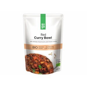 AUGA - Bio Red Curry Bowl s červeným kari kořením, houbami shiitake a čočkou, 283g *CZ-BIO-001 certifikát