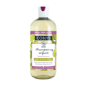 COSLYS - Dětský přírodní šampon jablko a hruška, 500 ml