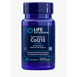 Life Extension Super Ubiquinol CoQ10 with Enhanced Mitochondrial Support, koenzym Q10, 100 mg, 30 kapslí Podpora srdce, zdaví mitochondrií a produkce energie
