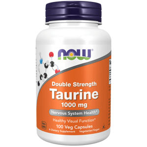 Now® Foods NOW Taurine (Taurin) 1000 mg, 100 rostlinných kapslí